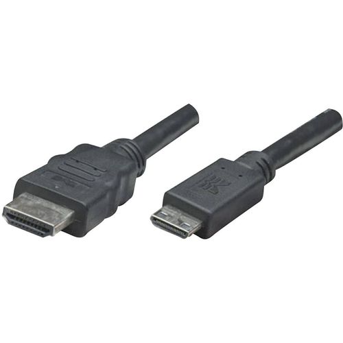 Manhattan HDMI priključni kabel HDMI A utikač, HDMI Mini C utikač 1.80 m crna 304955-CG Ultra HD (4K) HDMI HDMI kabel slika 7