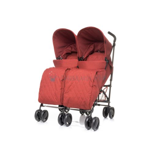 4Baby kolica za blizance Twins - Red slika 2