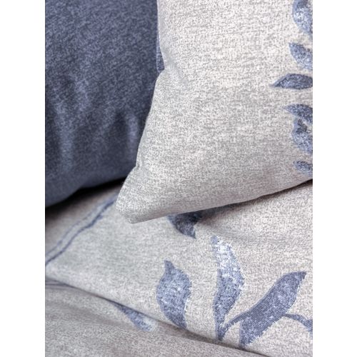 L'essential Maison Nitsa - Tamnoplavo-beli Ranforce Set Pokrivača za Bračni Krevet slika 2