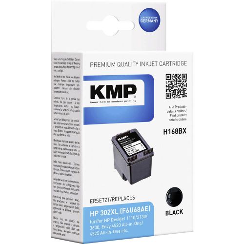 KMP patrona tinte  H168BX kompatibilan zamijenjen HP 302XL crn 1745,4001 slika 1