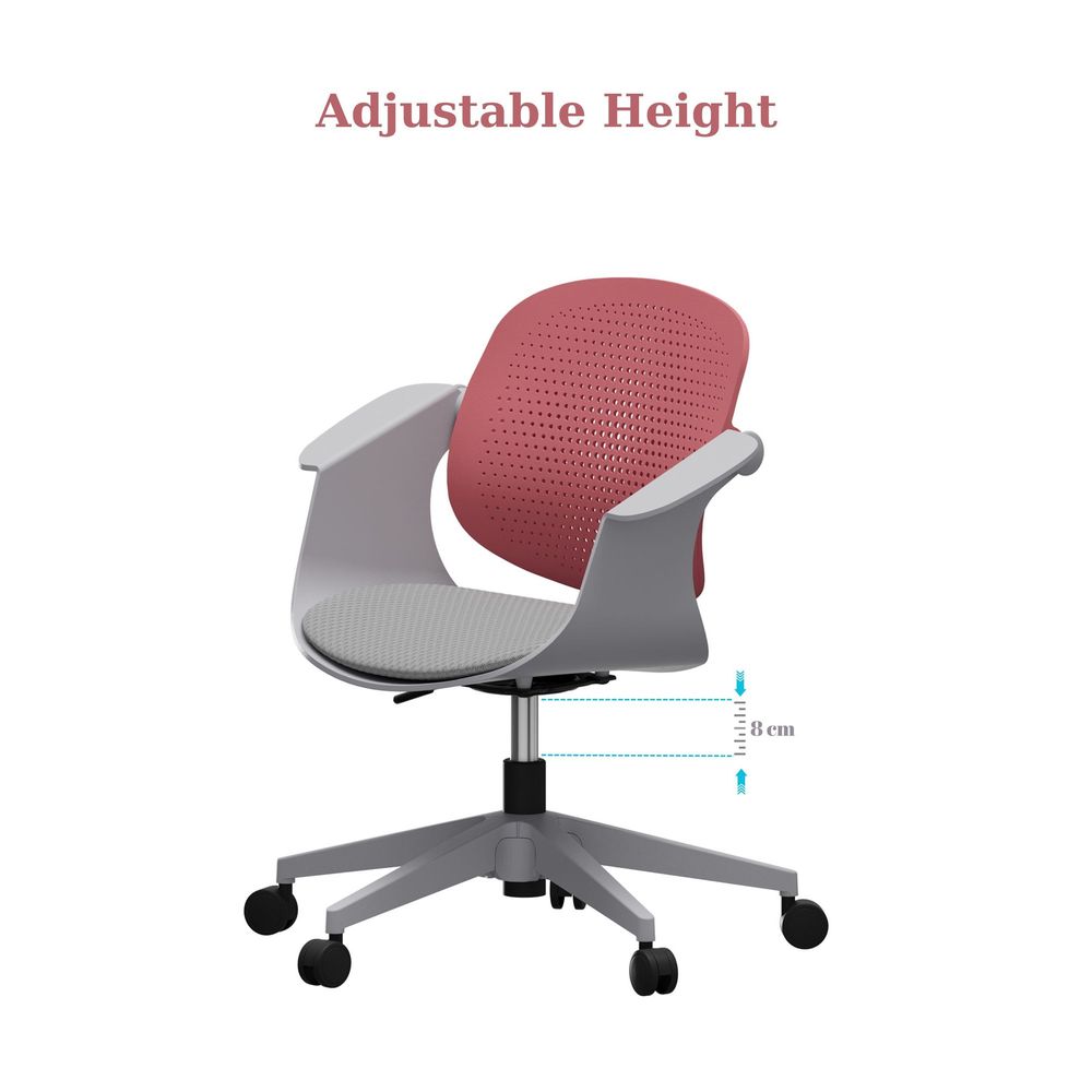 Office chair Sisa - Salmon colour slika 6