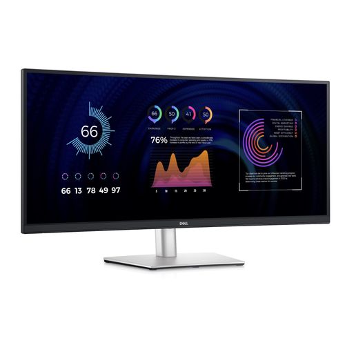 Monitor Dell 34" P3424WE, IPS, QHD, DP, HDMI, USB-C, zakrivljeni slika 1