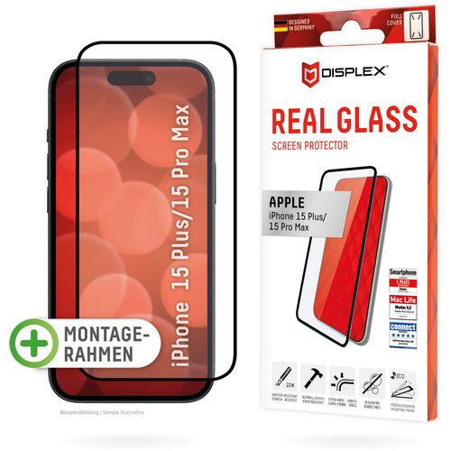 DISPLEX Zaštitno staklo Real Glass FC za iPhone 15 Plus/15 Pro Max slika 1