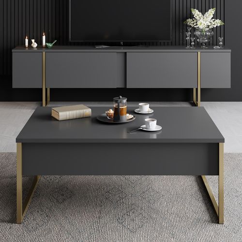 Luxe - Anthracite, Gold Anthracite
Gold TV Stand slika 4