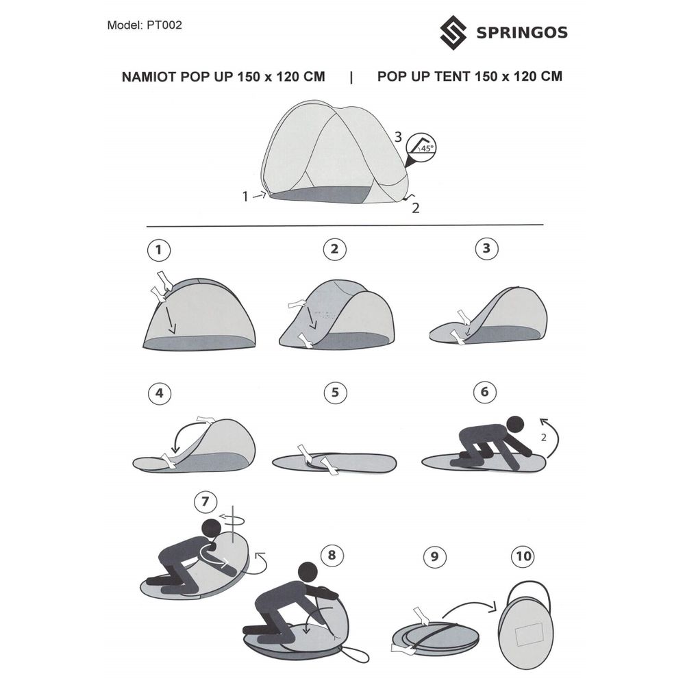 Pop up šator plavi 150 x 120 cm slika 6