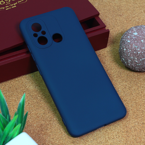Maska Teracell Giulietta za Xiaomi Redmi 12C mat tamno plava slika 1