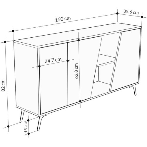 Fione 150 - Oak, White Oak
White Console slika 7