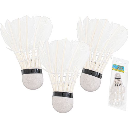 Loptice za badminton s perjem 3 komada slika 1