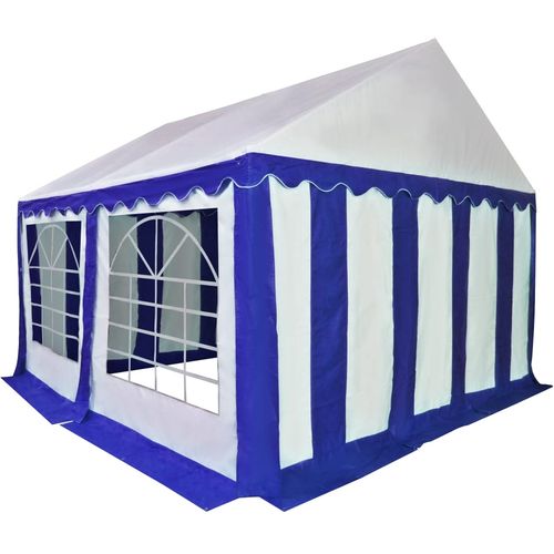 Vrtni šator od PVC-a 3 x 4 m plavo-bijeli slika 26
