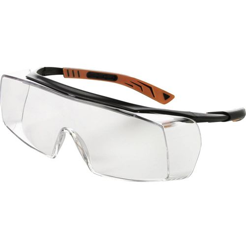 Univet 5X7 5X7-01-00 zaštitne naočale uklj. zaštita protiv zamagljivanja, uklj. uv zaštita crna, narančasta DIN EN 166 slika 1