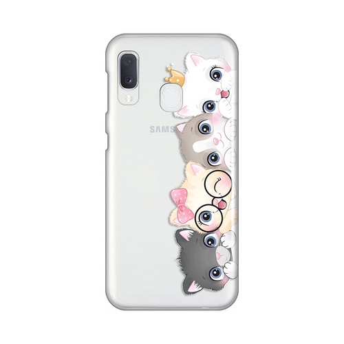 Torbica Silikonska Print Skin za Samsung A202F Galaxy A20e Cats slika 1