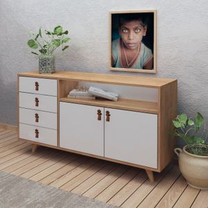 Lavina Oak Bijela Konsole