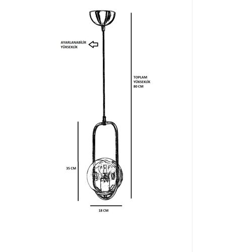 Ahu Tekli Beyaz Camlı Eskitme Sarkıt White
Copper Chandelier slika 4