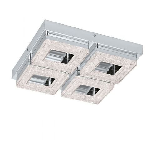 Eglo Fradelo zidna/plafonjera/4, led, 4x4w, hrom/kristal  slika 1