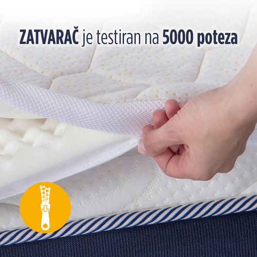 Naddušek/prostirka Hitex Kamilica 3+1 white 90x200 cm slika 12