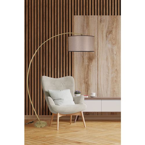 Mısra Eskitme Lambader Silindir Koyu Hasır Abajurlu Dark Wicker Floor Lamp slika 1