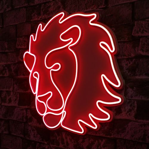 Wallity Ukrasna plastična LED rasvjeta, Lion - Red slika 8