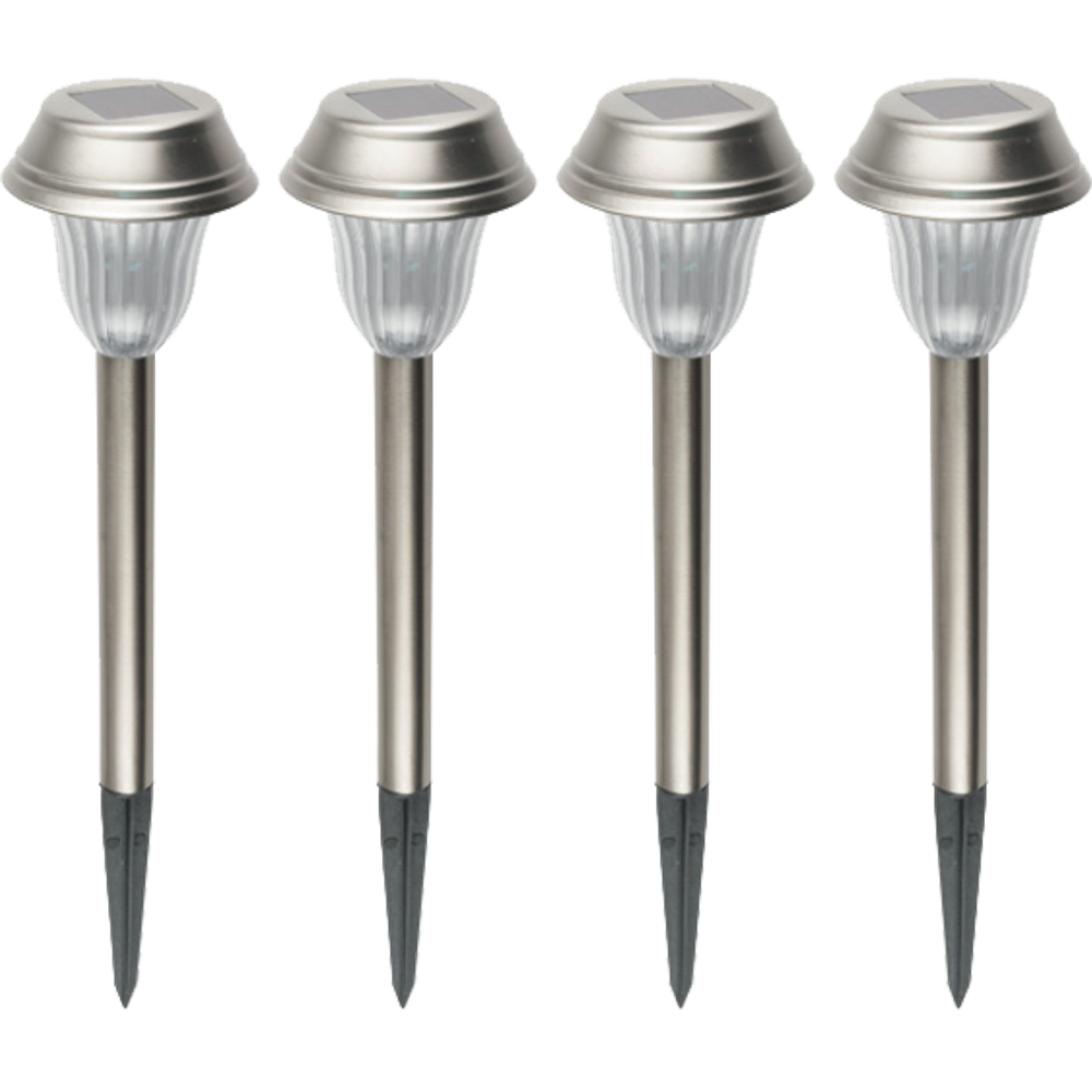 home Solarna vrtna LED lampa, metalna, set 4 komada, 200 mAh - MX 807/4 slika 1