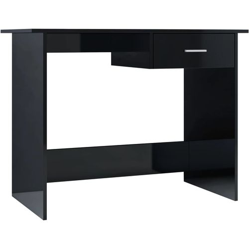 Radni stol visoki sjaj crni 100 x 50 x 76 cm od iverice slika 18