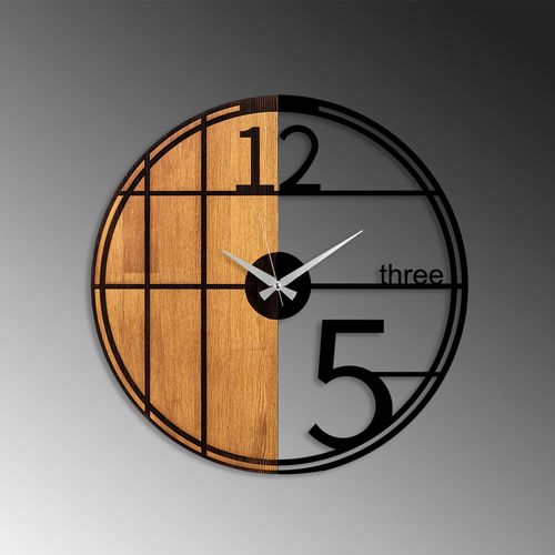 Wooden Clock - 62 Walnut
Black Decorative Wooden Wall Clock slika 4