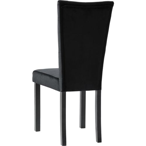 Blagovaonske stolice 4 kom crne baršunaste slika 38