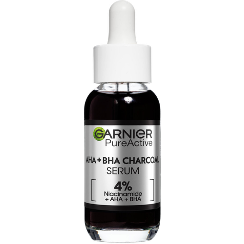 Garnier PureActive serum za lice AHA + BHA Charcoal 30ml slika 1