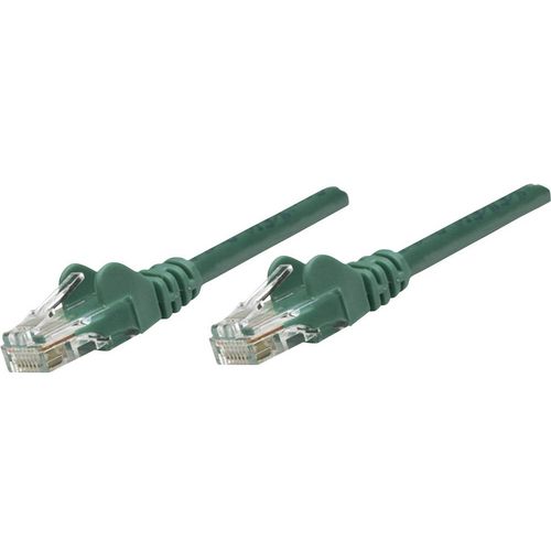 Intellinet 342476 RJ45 mrežni kabel, Patch kabel cat 6 U/UTP 1.00 m zelena  1 St. slika 1