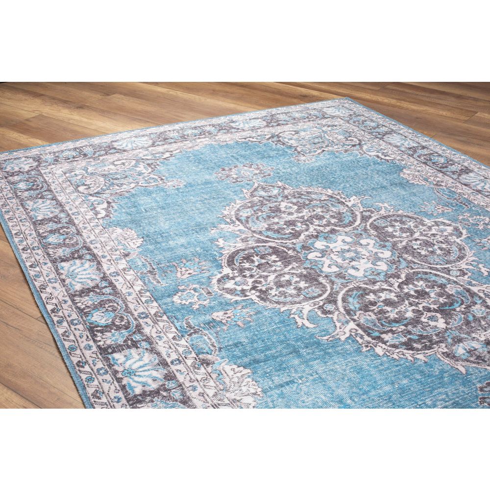 Šareni Tepih Blues Chenille - Plavi AL 201 (140 x 190 cm) slika 5