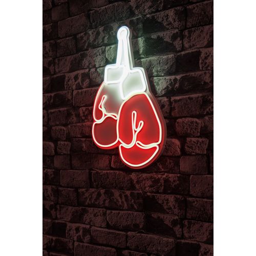 Wallity Ukrasna plastična LED rasvjeta, Boxer - Red, White slika 1