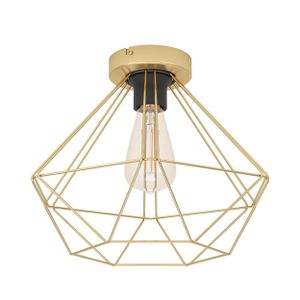 Eglo Stropna Lampa 'Tarbes' - E27, Brušeni Mesing
