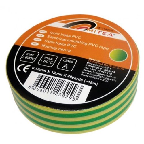 Izolir traka PVC zuto zelena 0.13mmX18mmX20yard M131820-5 slika 2