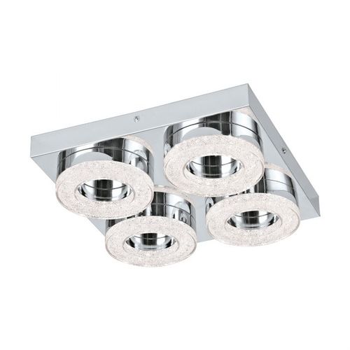 Eglo Fradelo zidna/plafonjera/4, led, 4x4w, hrom/kristal  slika 1