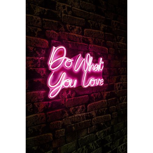 Wallity Dekorativna plastična led rasvjeta Do What You Love - ružičasta slika 2