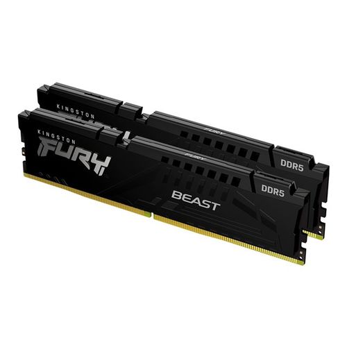 KINGSTON 32GB (2x16GB) 5600MT/s DDR5 CL36 DIMM Kit of 2 FURY Beast Black KF556C36BBEK2-32 slika 1