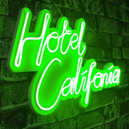 Wallity Ukrasna plastična LED rasvjeta, Hotel California - Green slika 7