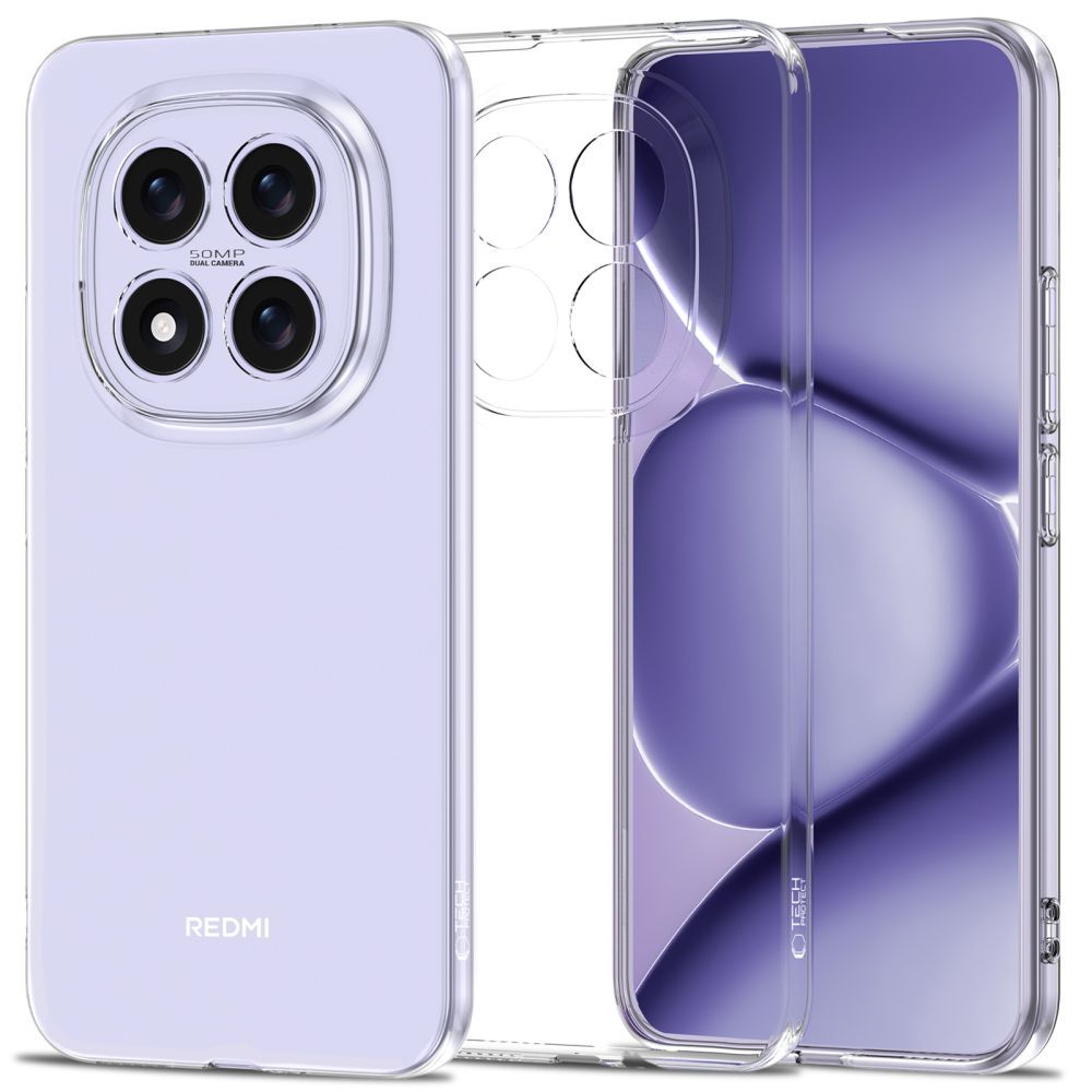 TECH-PROTECT FLEXAIR MASKA ZA XIAOMI POCO M8 PRO / REDMI NOTE 15 PRO+ PLUS 5G – prozirna slika 1
