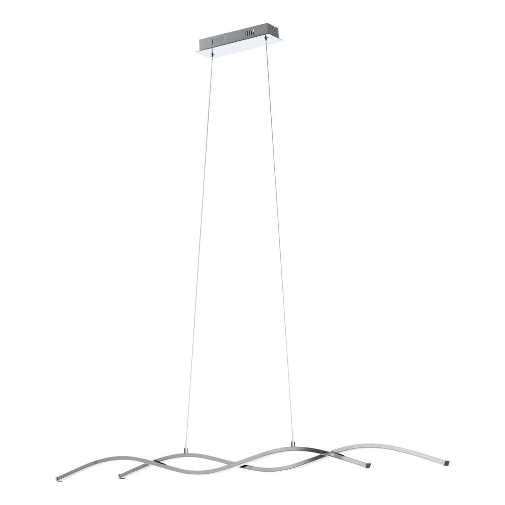 Eglo Lasana 2 Visilica sa LED Osvjetljenjem - 2x14W, D 1200mm, Aluminij/Krom-Bijela slika 1