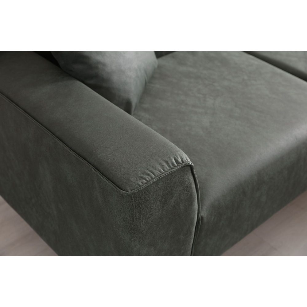Ugaona sofa New Petra R - Zelena slika 4