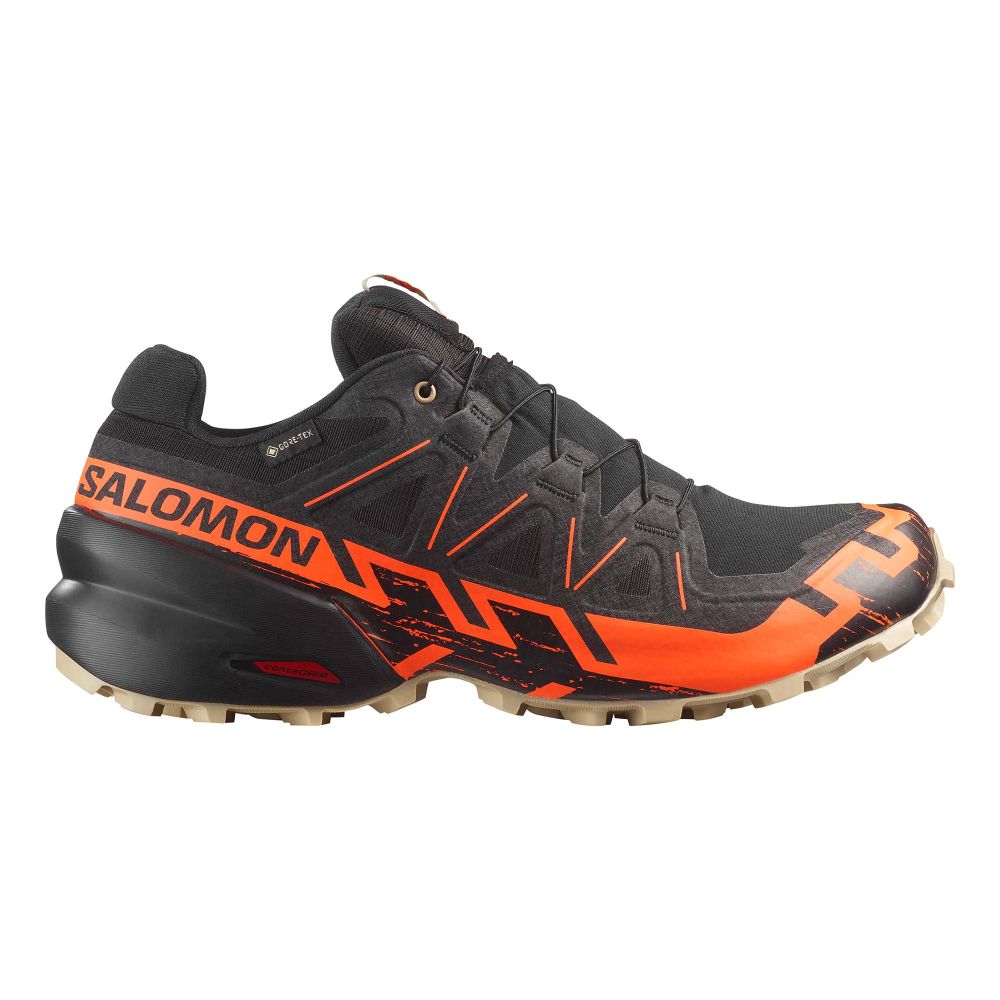 Salomon Muške patike Speedcross 6 GTX, Black/Shocking Orange/White Pepper slika 1