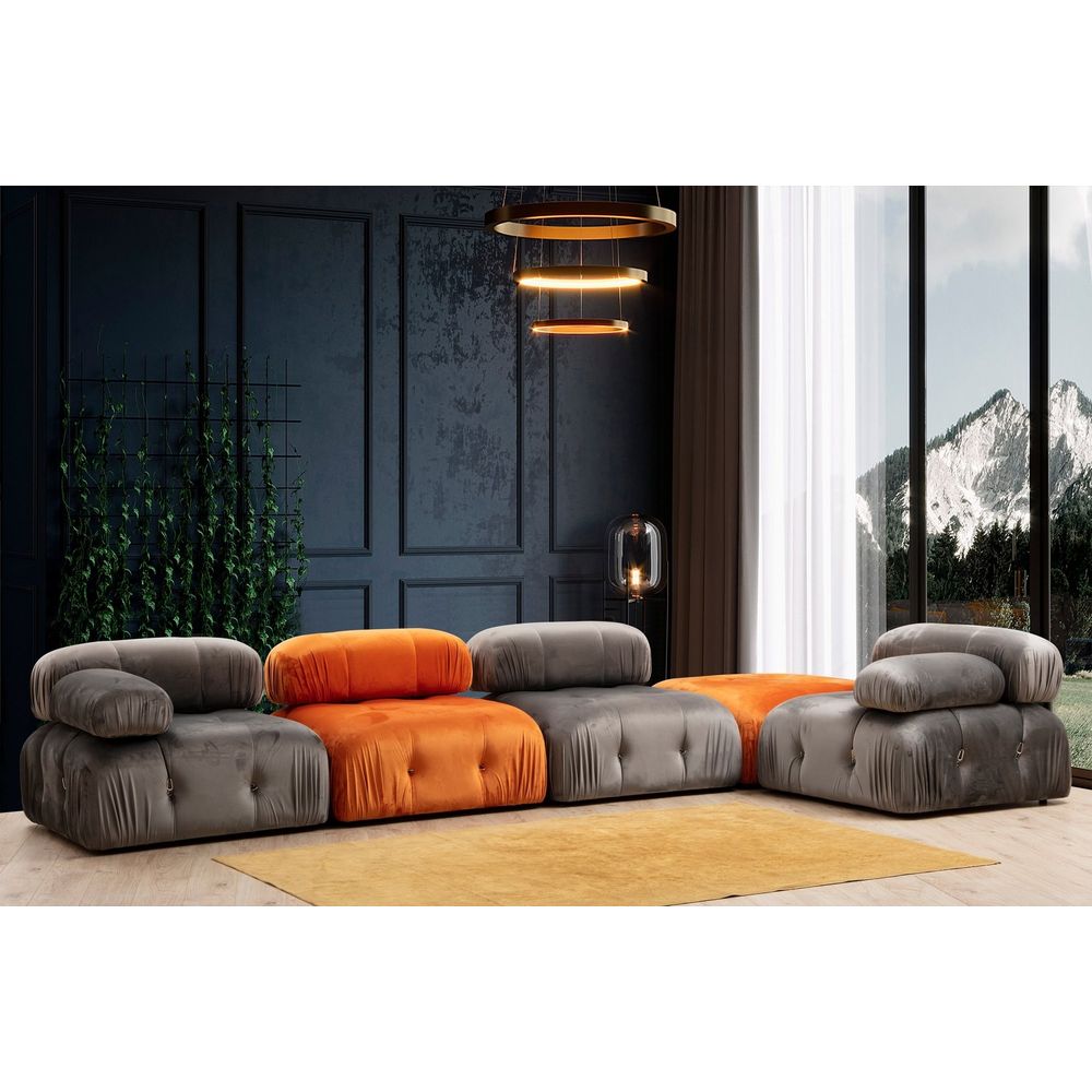 Bubble L1 - Siva Sofa za Jednu Osobu slika 7
