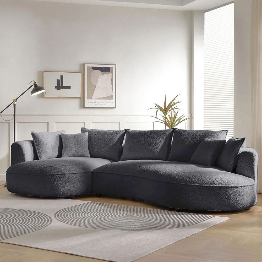 Ugaona Sofa Venedik Left - Tamno Siva slika 1