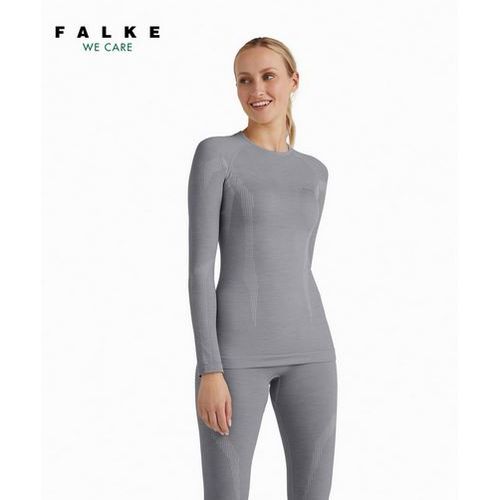 Falke ženska majica Wool-Tech, siva slika 1