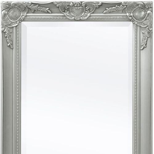 Zidno Ogledalo Barokni stil 100x50 cm Srebrna boja slika 32