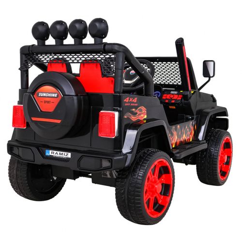 Auto na akumulator  NEW Raptor DRIFTER 4 x 4 - crni/plamen slika 8