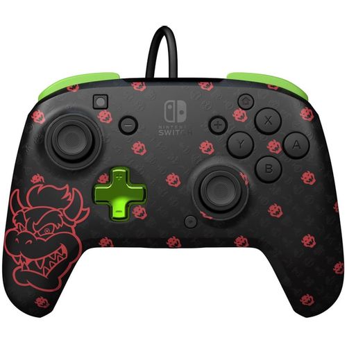 Nintendo Switch Rematch Wired Controller - Bowser Glow In The Dark slika 1