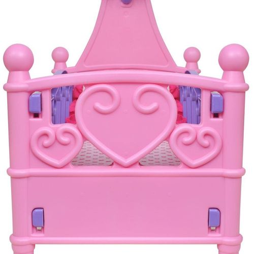 Dječja Igračka Krevet za Lutke pink + ljubičasta boja slika 3