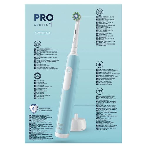 Oral-B električna četkica  PRO 1 CARIBBEAN BLUE + putna torbica slika 4