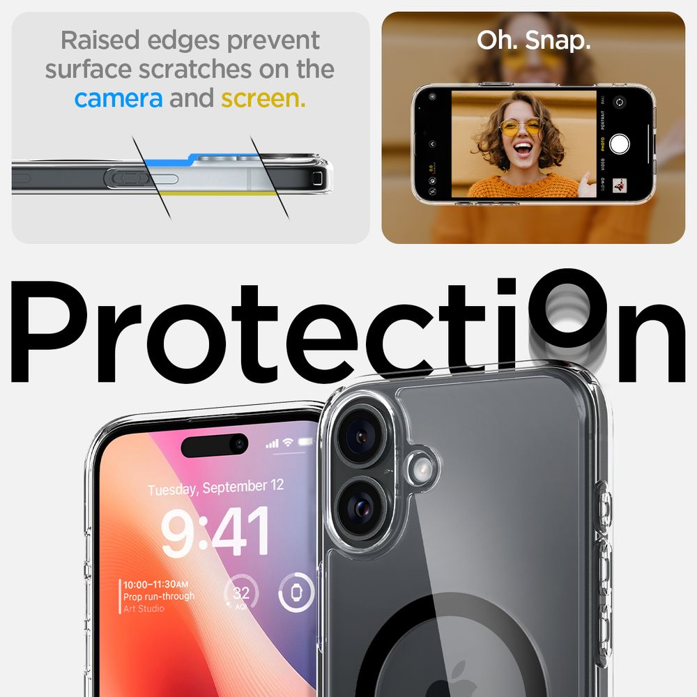 Spigen Ultra Hybrid MagSafe, black - iPhone 16 slika 8