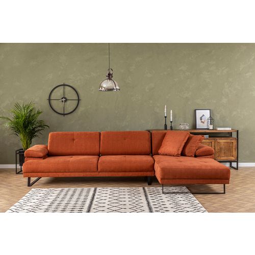 Atelier Del Sofa Kutna garnitura, naranča, Mustang Small Right - Orange slika 2