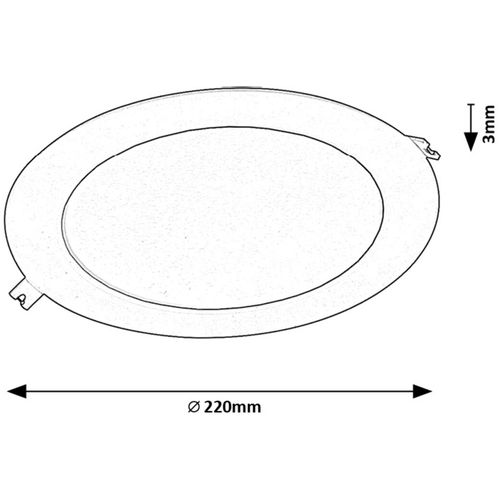 Rabalux Shaun2 okrugla ugradna 220mm 71227 slika 2